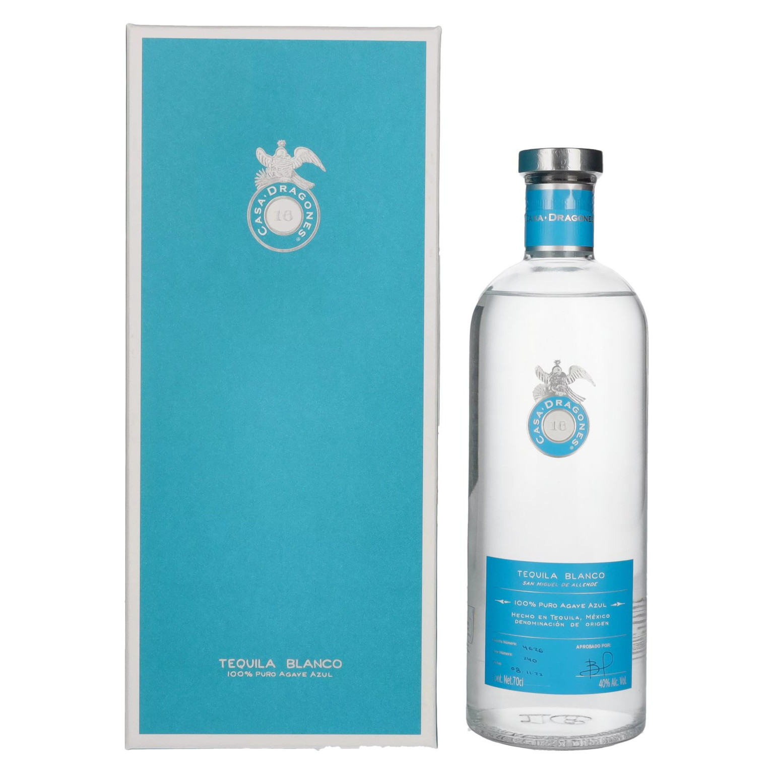 Casa Dragones Blanco Tequila 0,7L (40% Vol.)