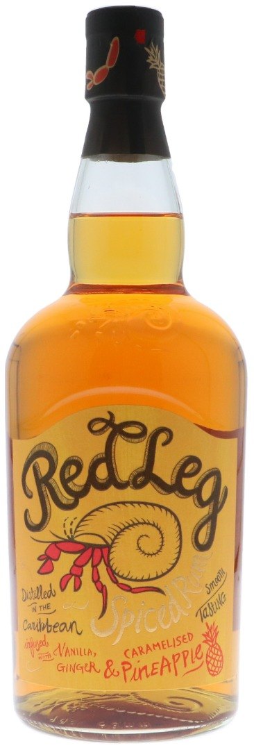 Red Leg Spiced Rum Vanilla. Ginger & Pineapple 0.70L (37.50% Vol.)
