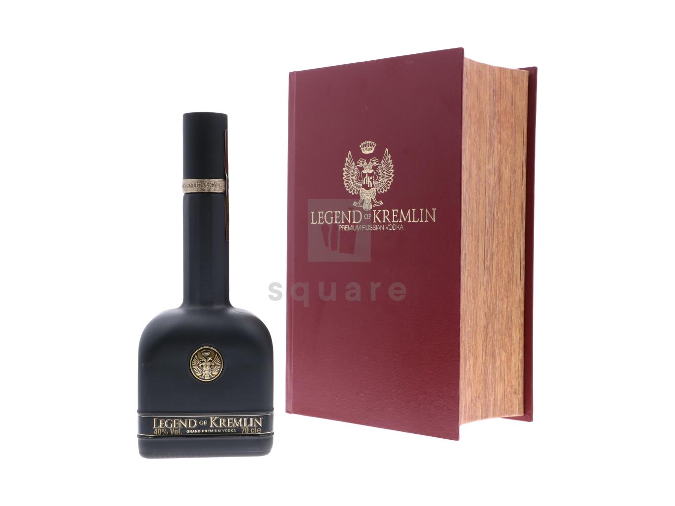 Legend of Kremlin Russian Vodka black in red bible 0.7L (40% Vol.)