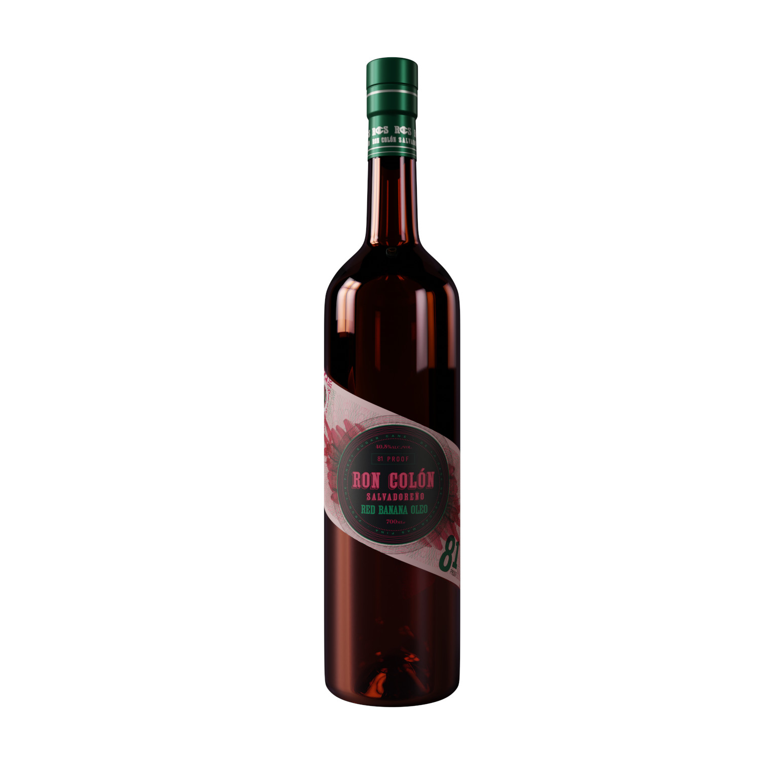 Ron Colón Salvadoreno Red Banana Oleo 0.7L (40.5% Vol.)