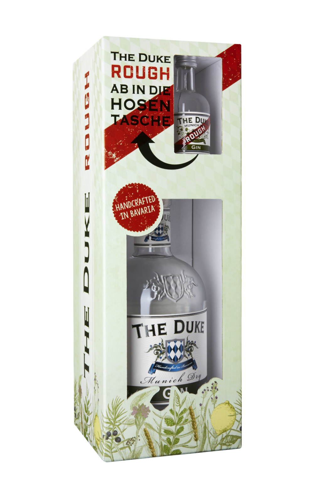 The Duke OnPack (Munich Dry Gin 0,7L + 1x gratis Rough Gin 0,05L) (bio)