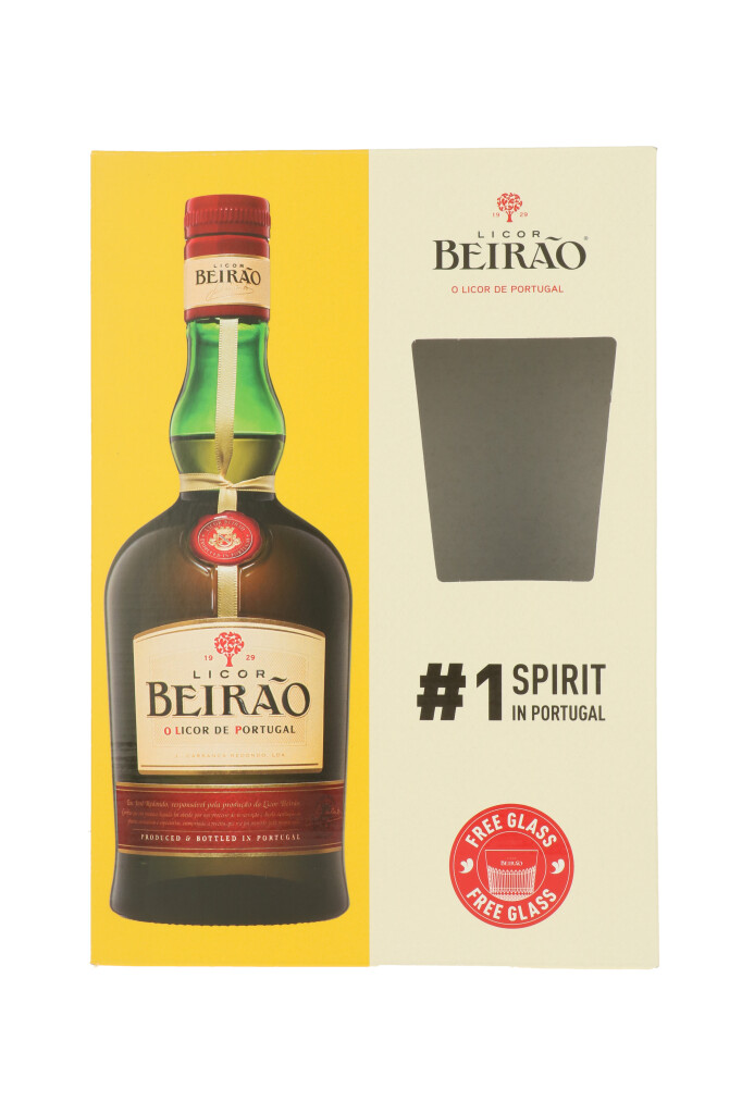 Licor Beirao + glasss 0.7L (22% Vol.)