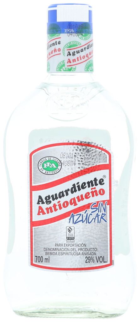 Aguardiente Antioqueno Sin Azucar 0,7L (29% Vol.)