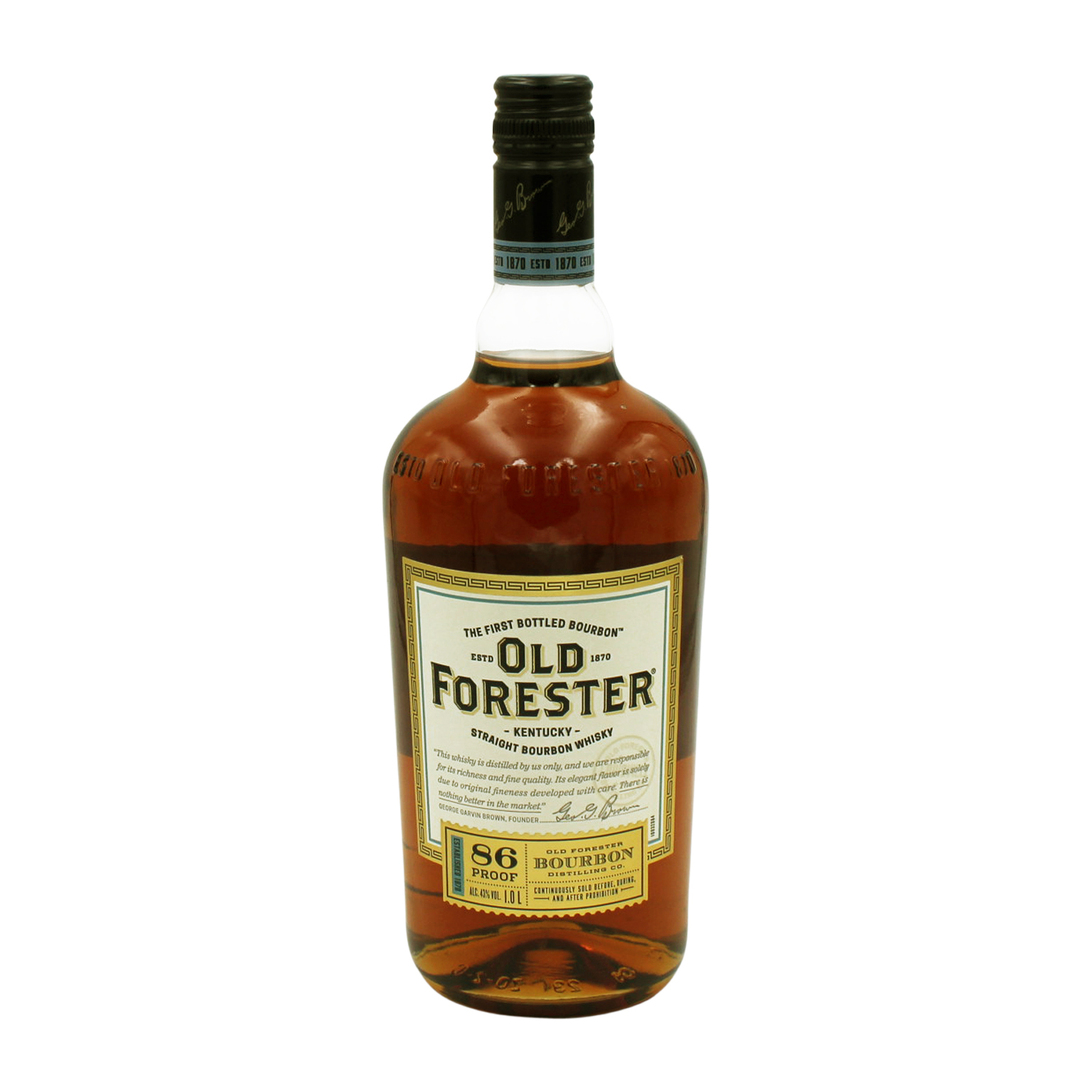 Old Forester Kentucky Straight Bourbon Whisky 1.0L (43% Vol.)