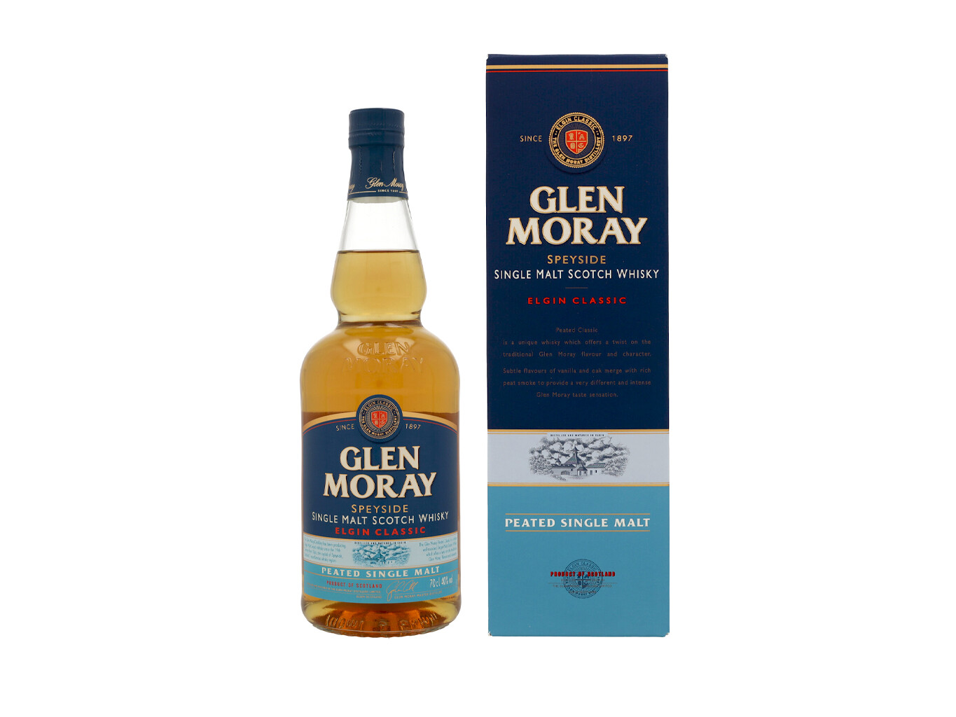 Glen Moray Peated + GP 0,7L (40% Vol.)