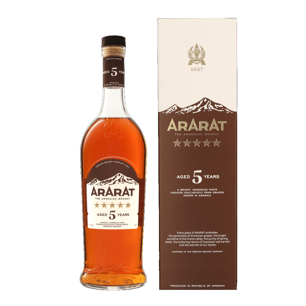 Ararat 5 YO + GB 0.7L (40% Vol.)
