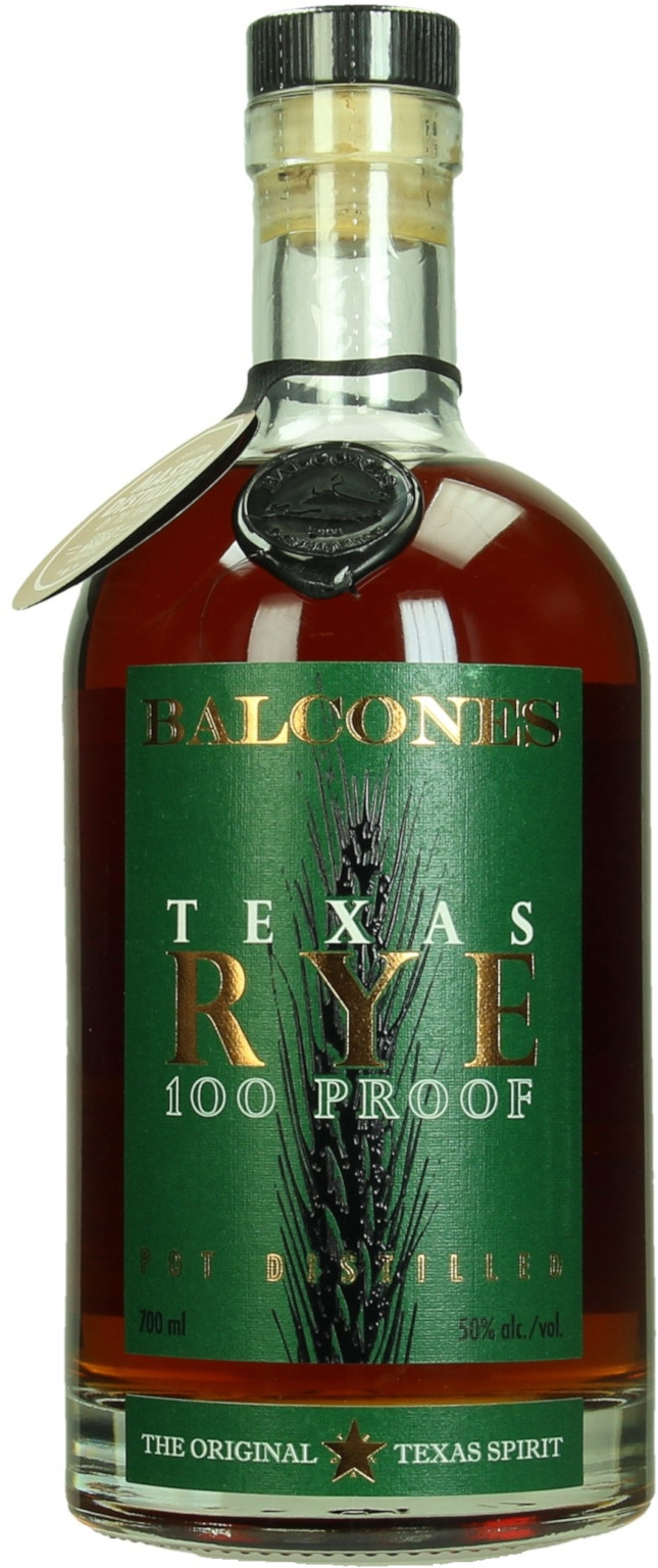 Balcones Texas Rye 100 Proof 0.7L (50% Vol.)