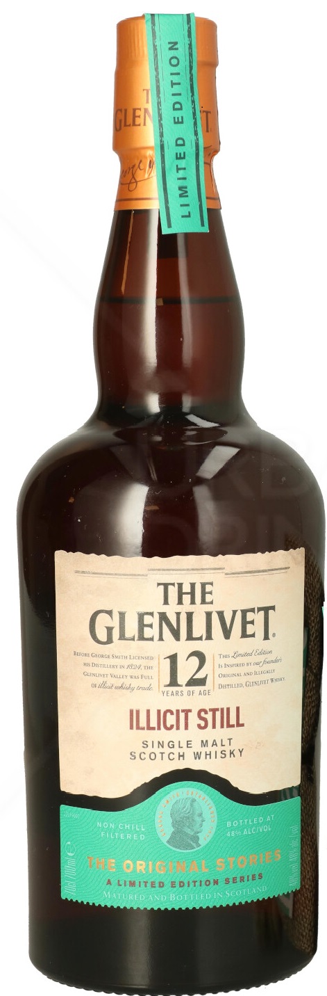 The Glenlivet 12 Years Illicit Still Scotch Malt Whisky 0,7L (48% Vol.)