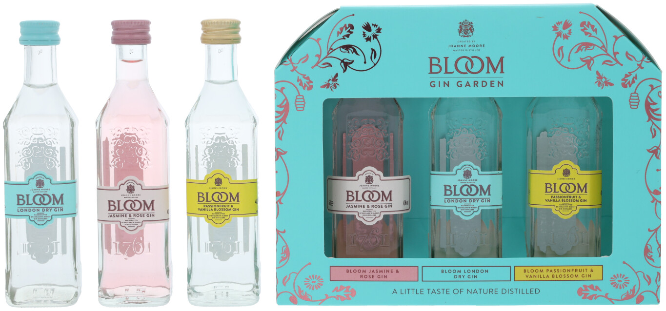 Bloom Mixed Flavours Miniset (3x5Cl) + GP 0,15L (40% Vol.)
