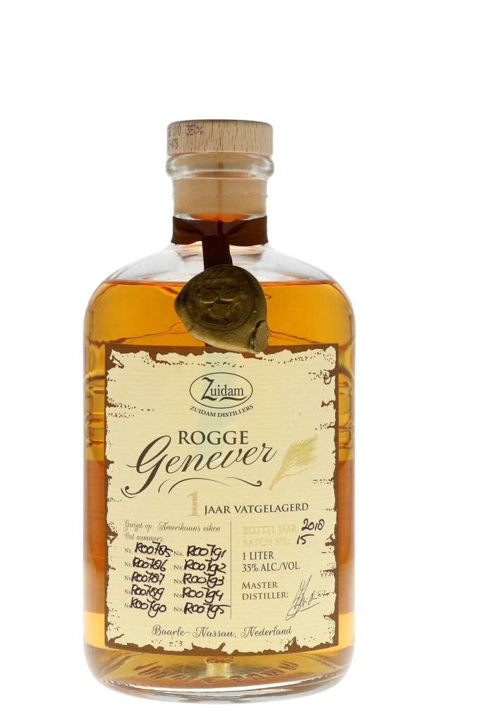 Zuidam Rogge Jenever 1.0L (35% Vol.)