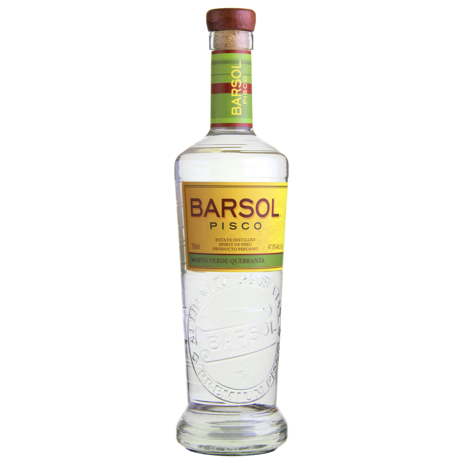 Barsol Mosto Verde Quebranta Pisco 0.7L (41.8% Vol.)