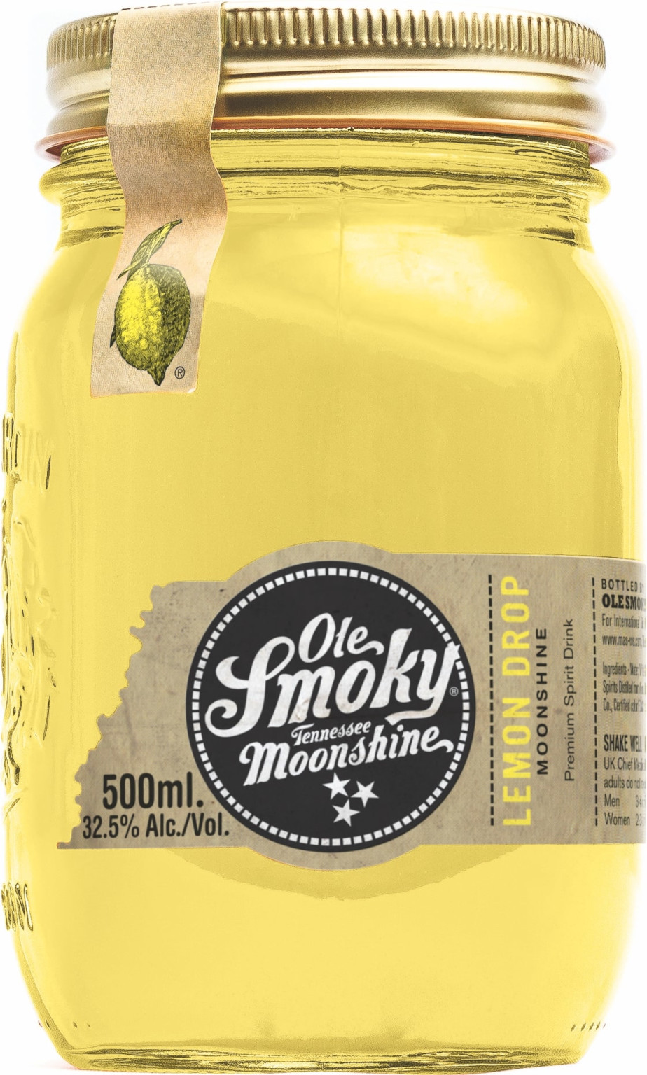 Ole Smoky Tennessee Moonshine Lemon Drop Likör 0,5L (32,5% Vol.)