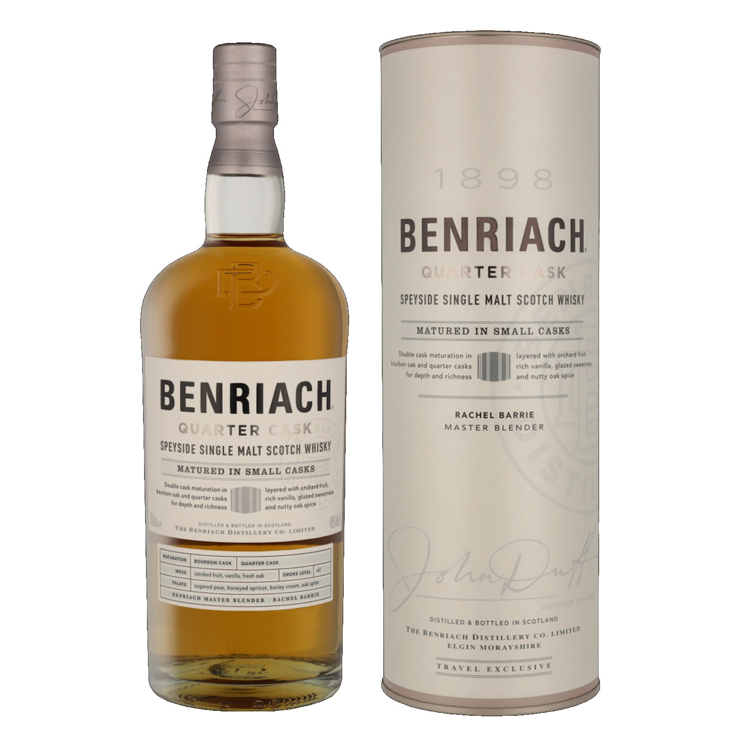 Benriach Quarter Cask Peated + GP 1.0L (46% Vol.)