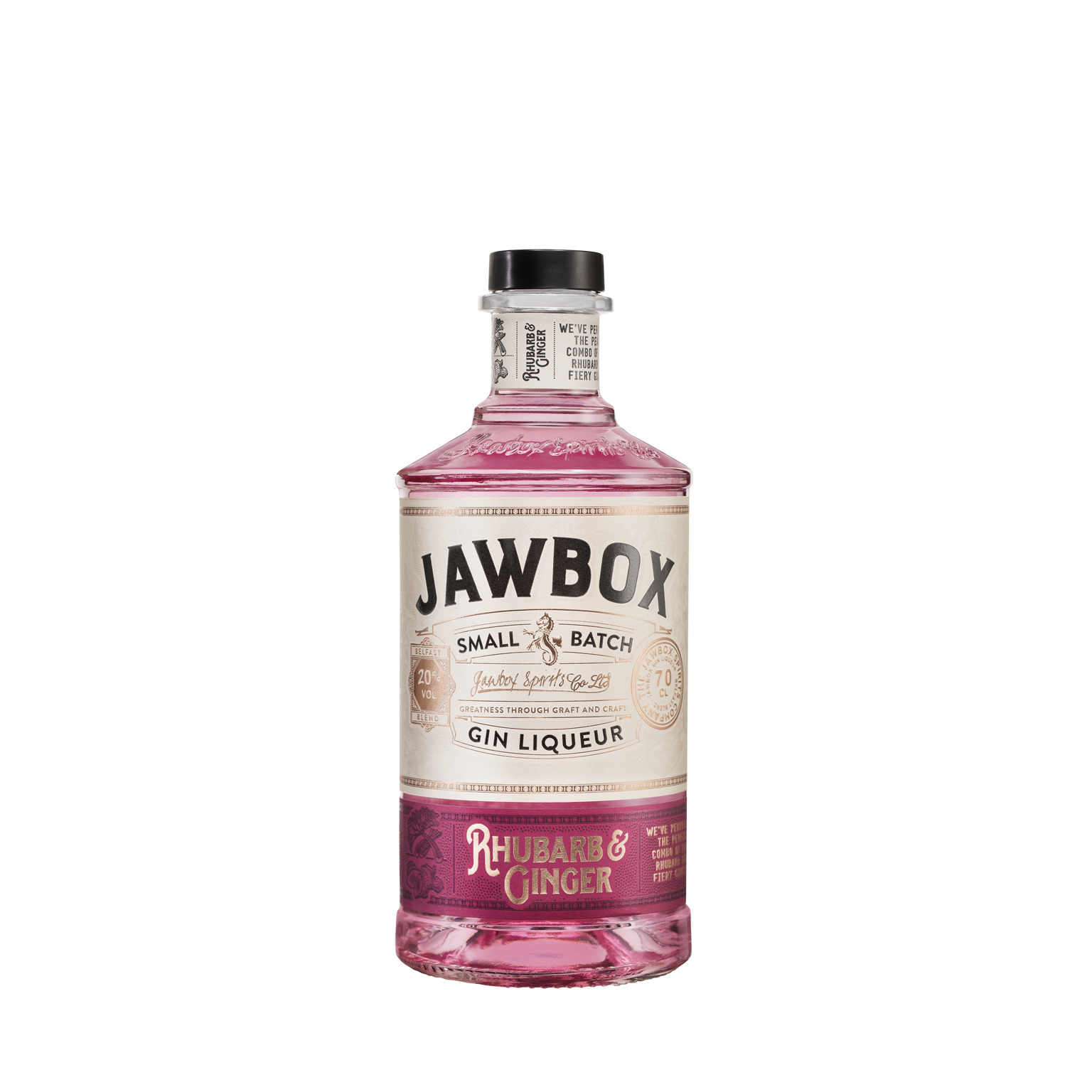 Jawbox Rhubarb & Ginger Gin Liqueur 0,7L (20% Vol.)