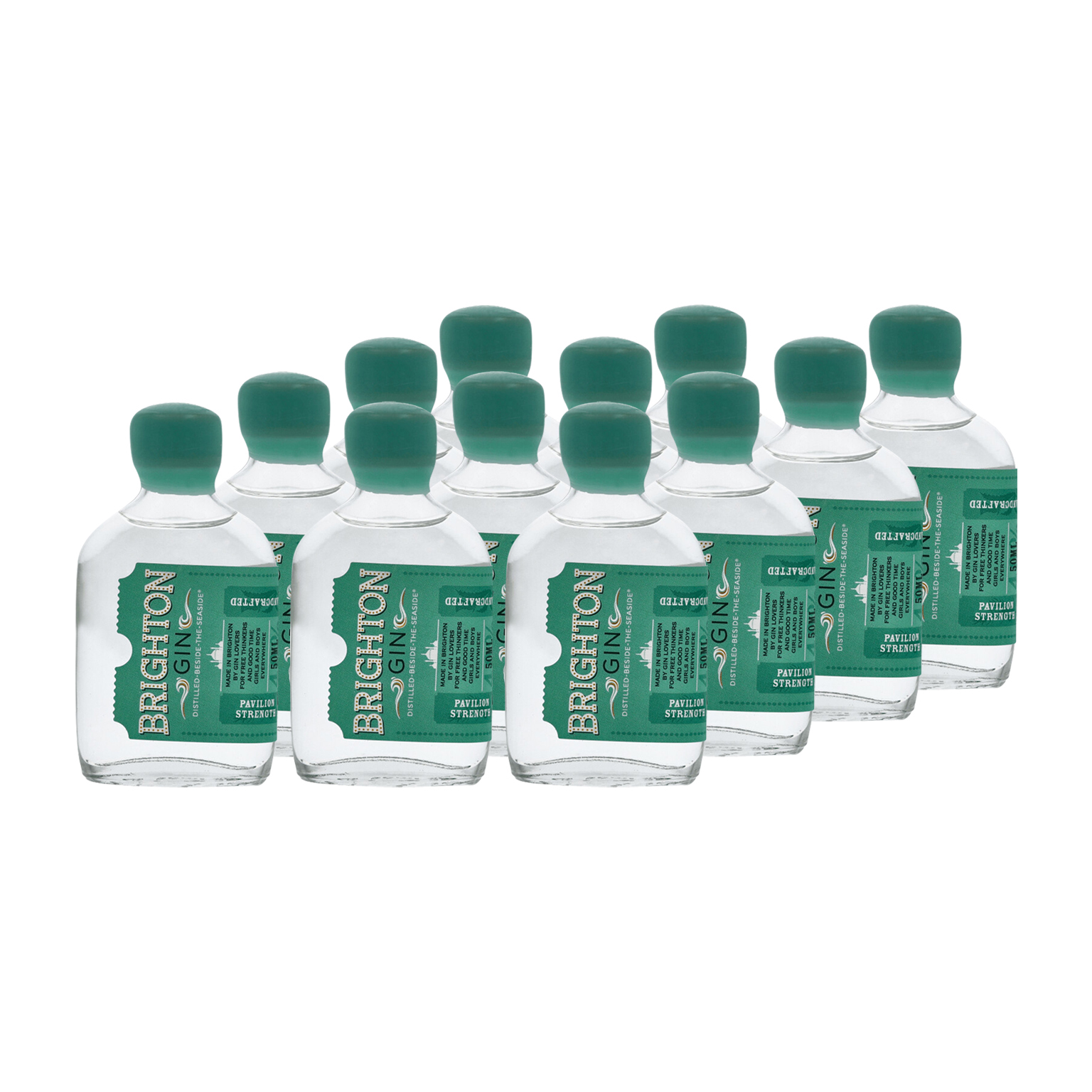 Brighton Gin Pavilion Strength 12x 0.05L (40% Vol.)