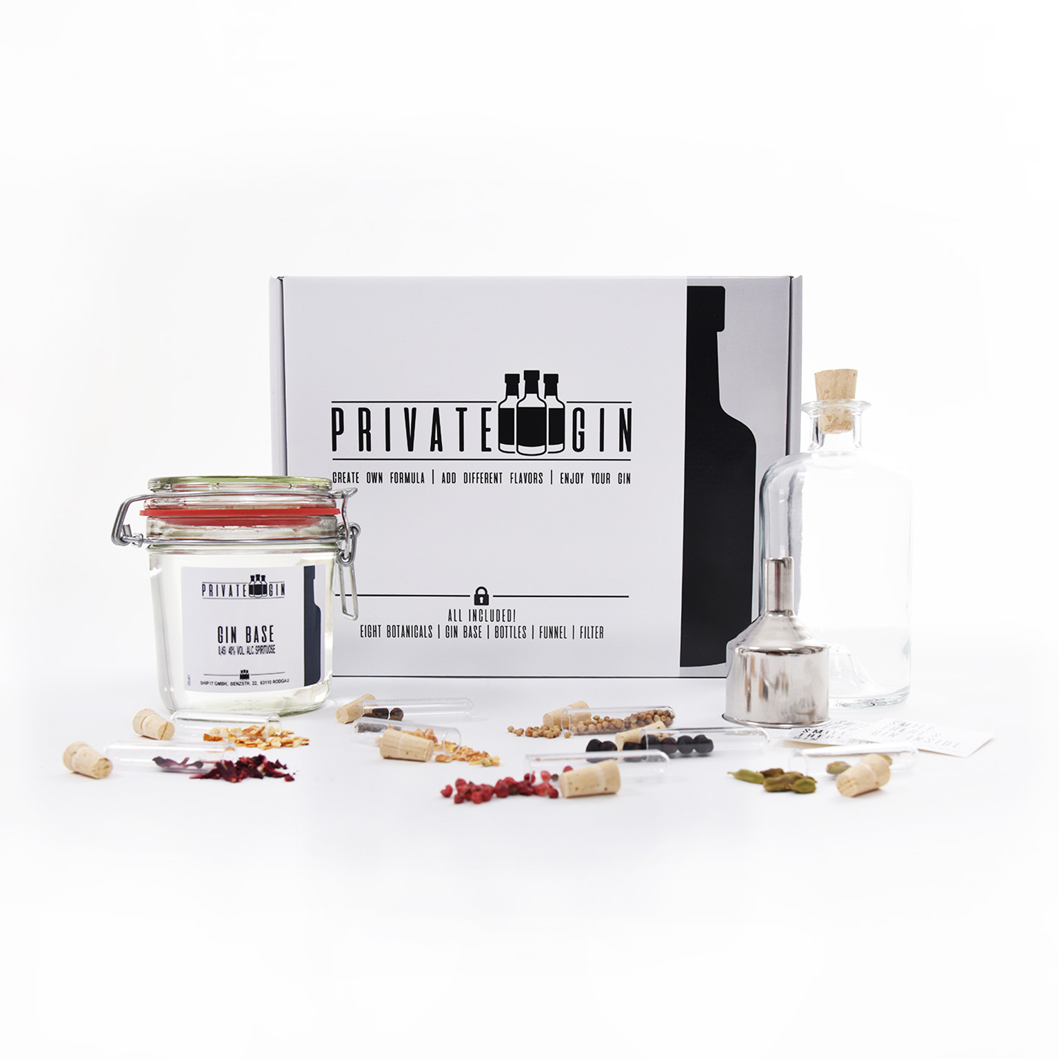 Private Gin "Gin zum Selbermachen"-Set 0,45L (40% Vol.)