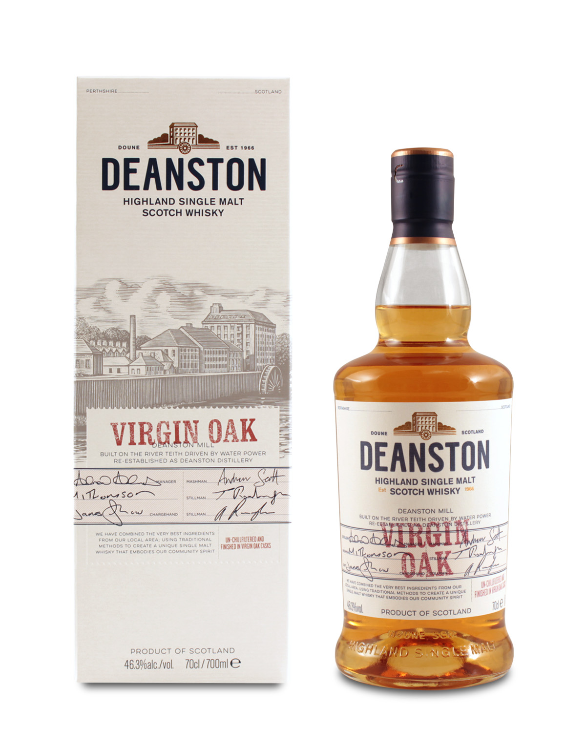 Deanston Virgin Oak Scotch Whisky 0,7L (46,3% Vol.)