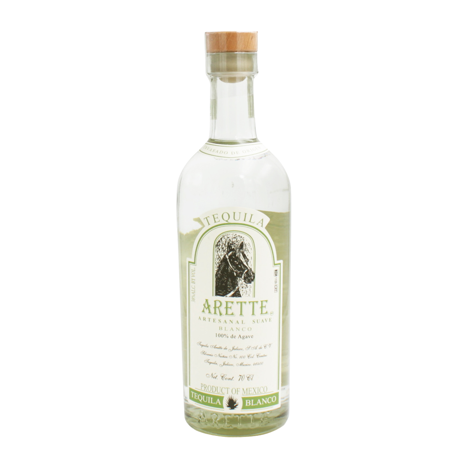 Tequila Arette Artesanal Suave Blanco 0.7L (38% Vol.)