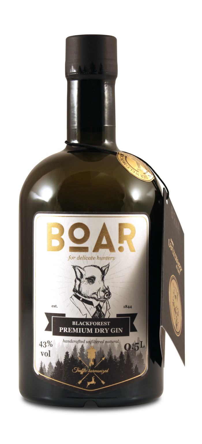 BOAR Blackforest Premium Dry Gin 0.5L (43% Vol.)