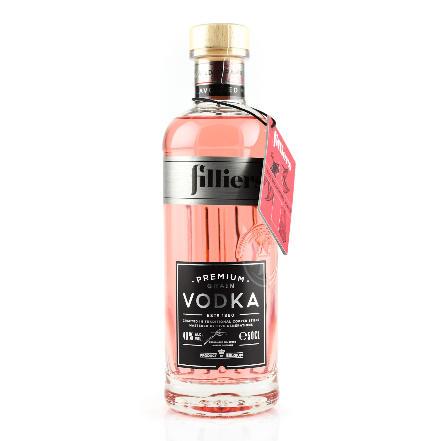 Filliers - Vodka Grain Wild Strawberry 0.5L (40% Vol.)