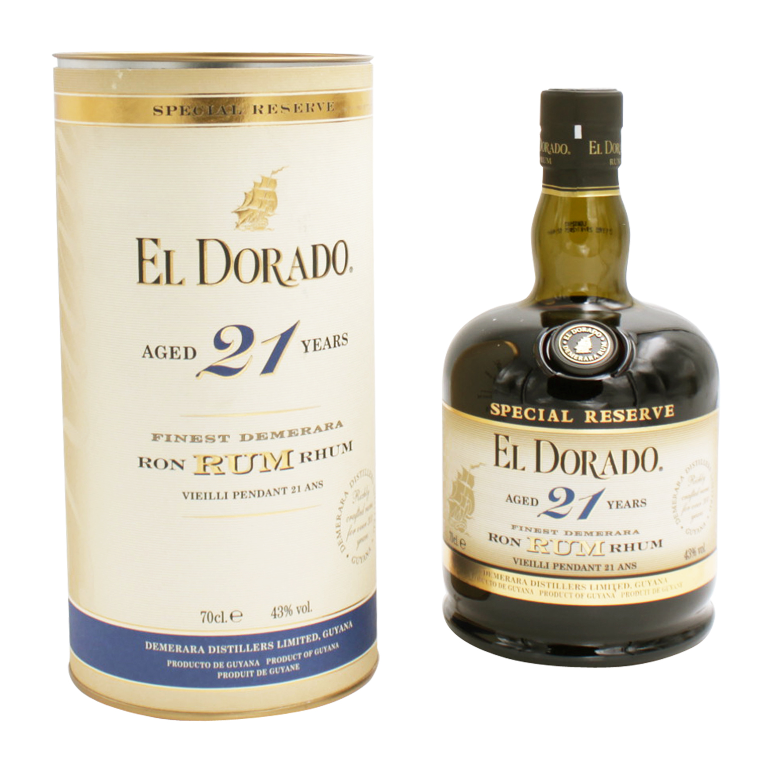 El Dorado 21 YO Special Reserve Rum 0.7L (43% Vol.)