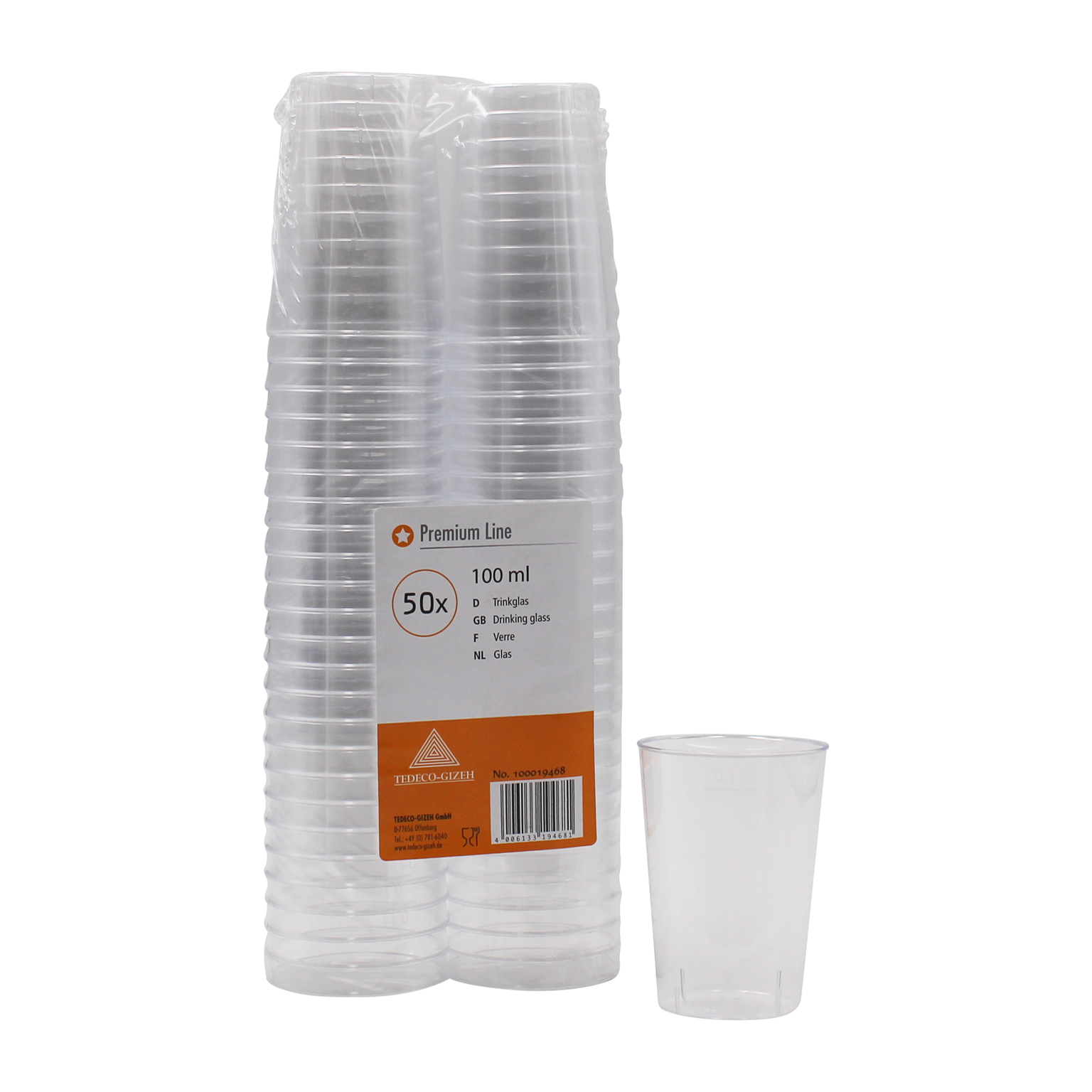 Trinkbecher "Tasting" klar 0,1L (50 Stück)