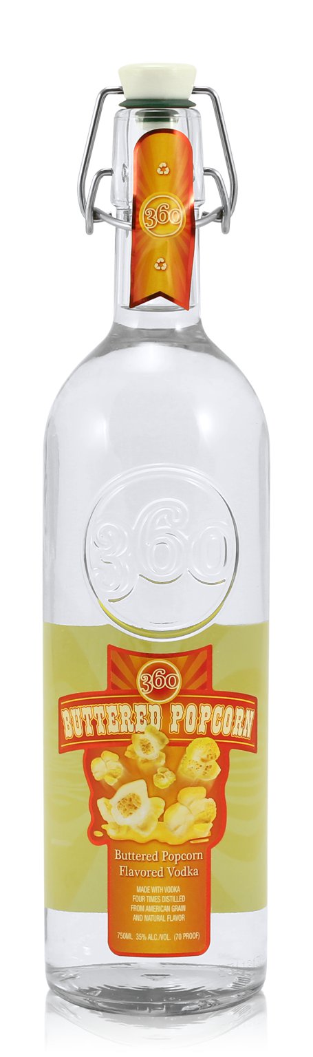 360 Vodka Buttered Popcorn 0,7L (35% Vol.)