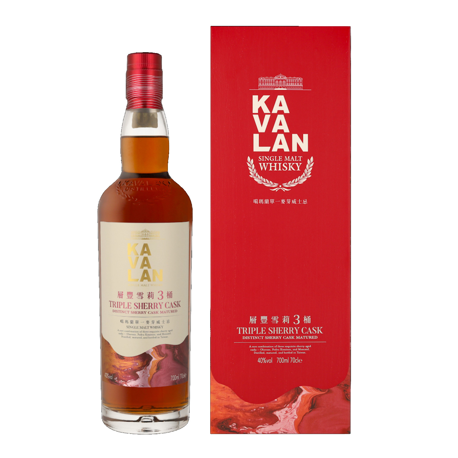 Kavalan Triple Sherry Cask + GP 0.7L (40% Vol.)