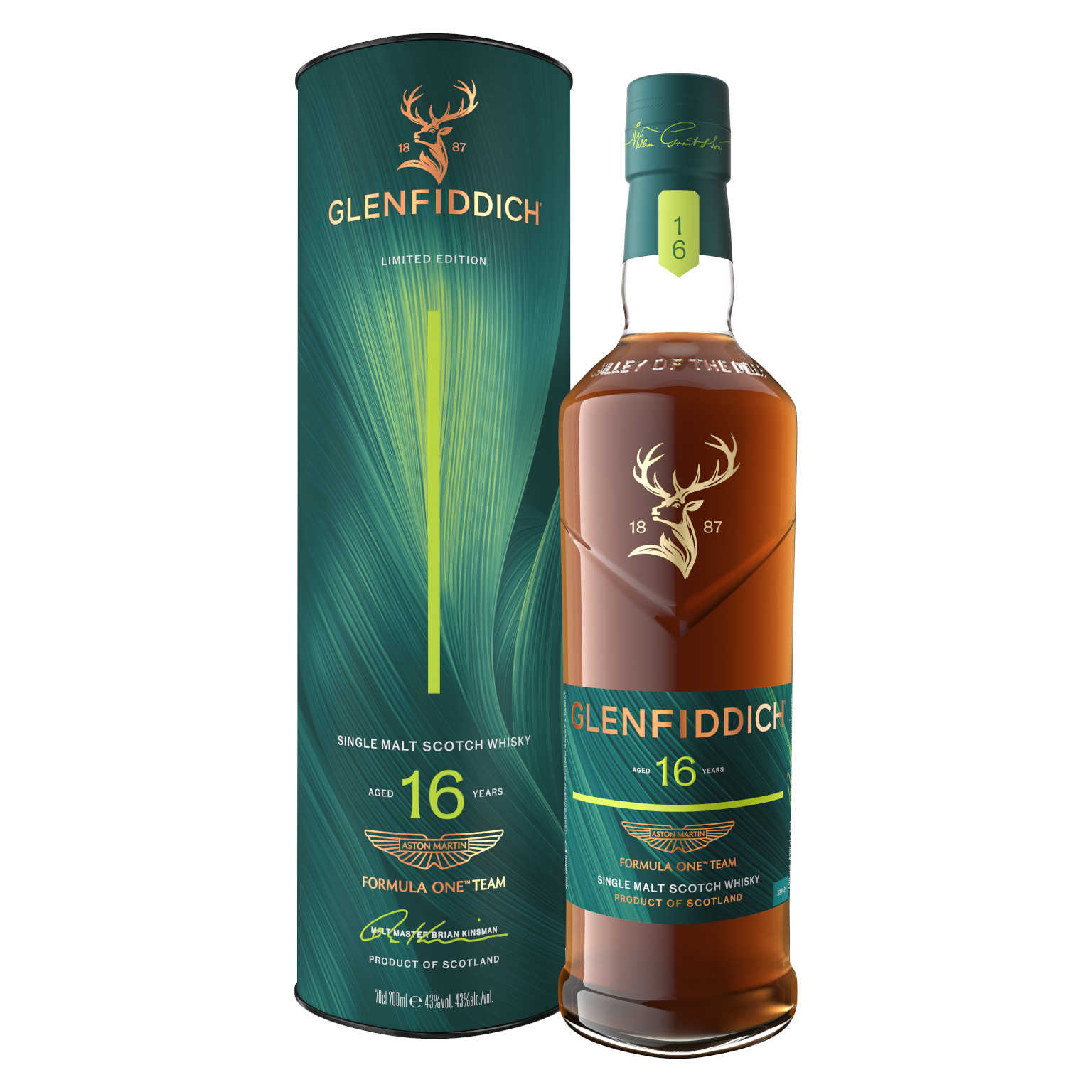 Glenfiddich 16 YO Aston Martin Limited Edition 2026 0,7L (43% Vol.)