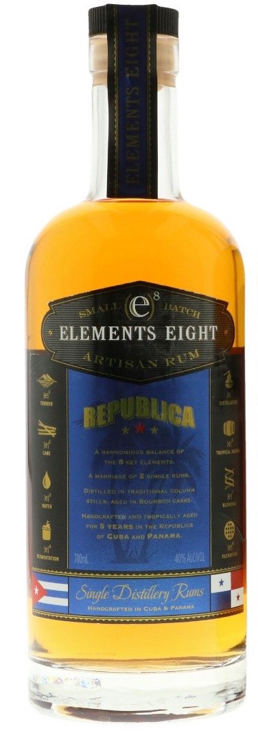 Elements 8 Republica Rum 0,70L (40% Vol.)