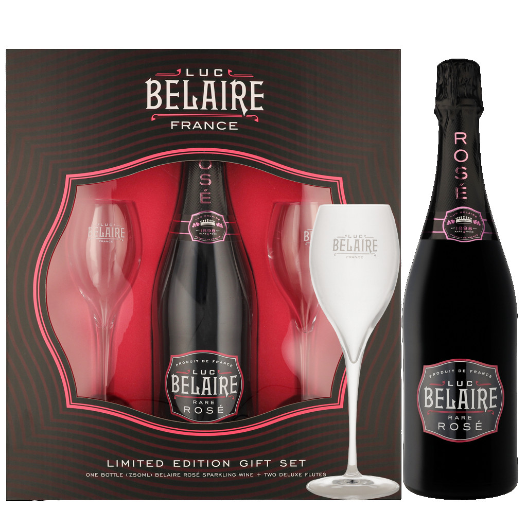Luc Belaire Rare Rosé + 2 Glasses 0,75L (12,5% Vol.)