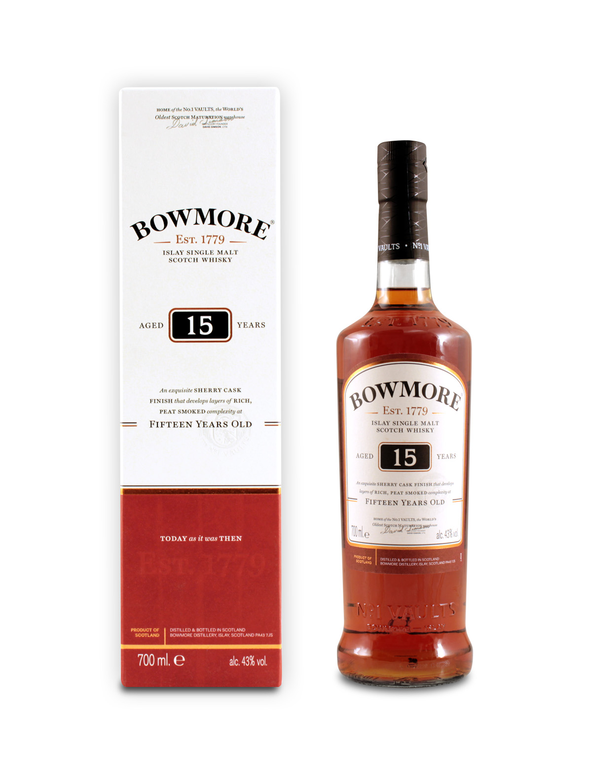 Bowmore 15 YO Scotch Whisky 0.7L (43% Vol.)