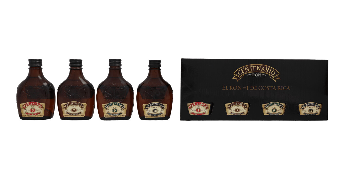 Centenario Collection/Tasting Set + GB 0.8L (40% Vol.)