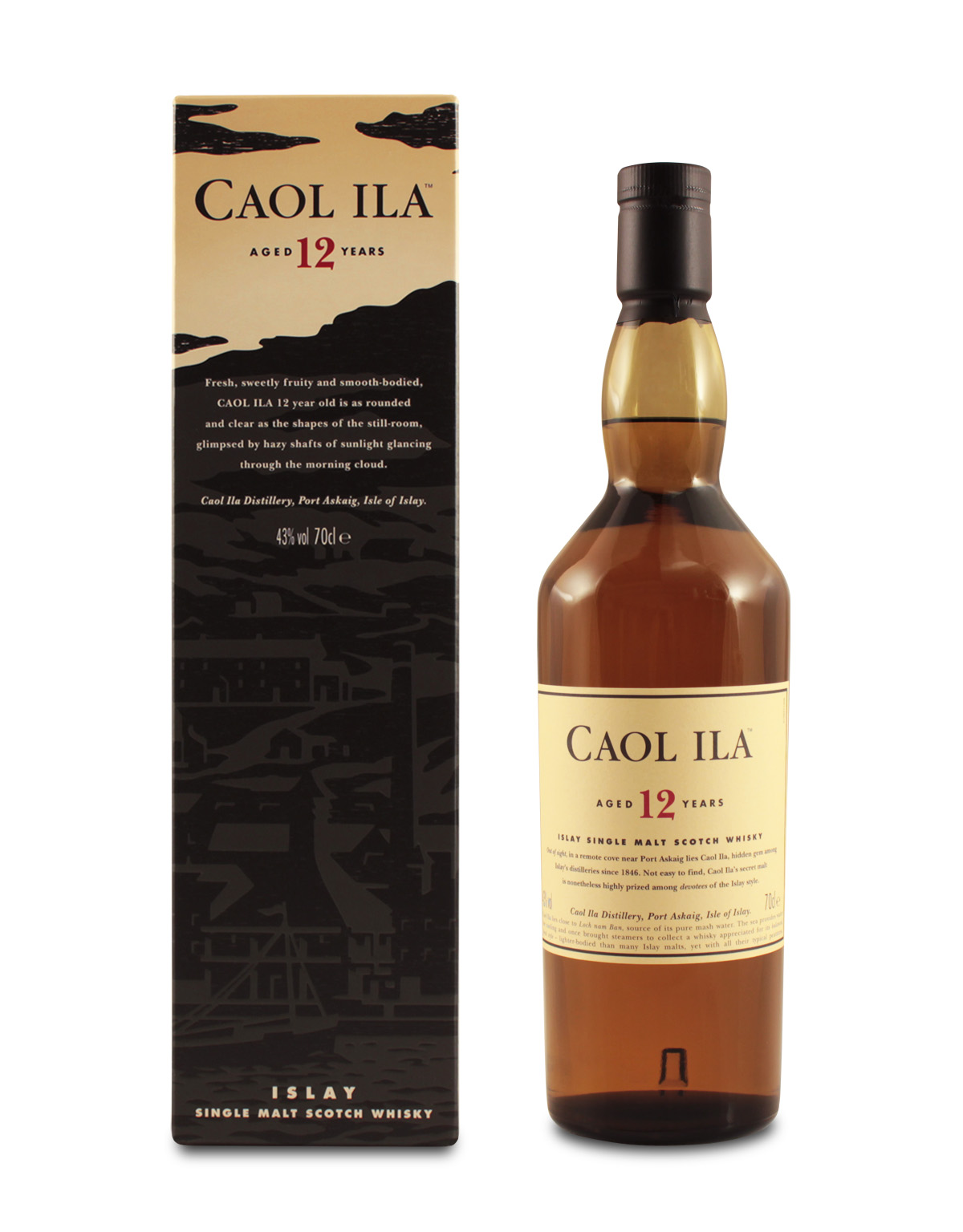 Caol Ila 12 YO Scotch Whisky 0.7L (43% Vol.)