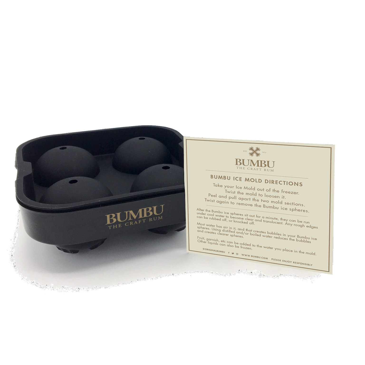 Bumbu Rum mit Eiswürfelform 0,7L (40% Vol.)