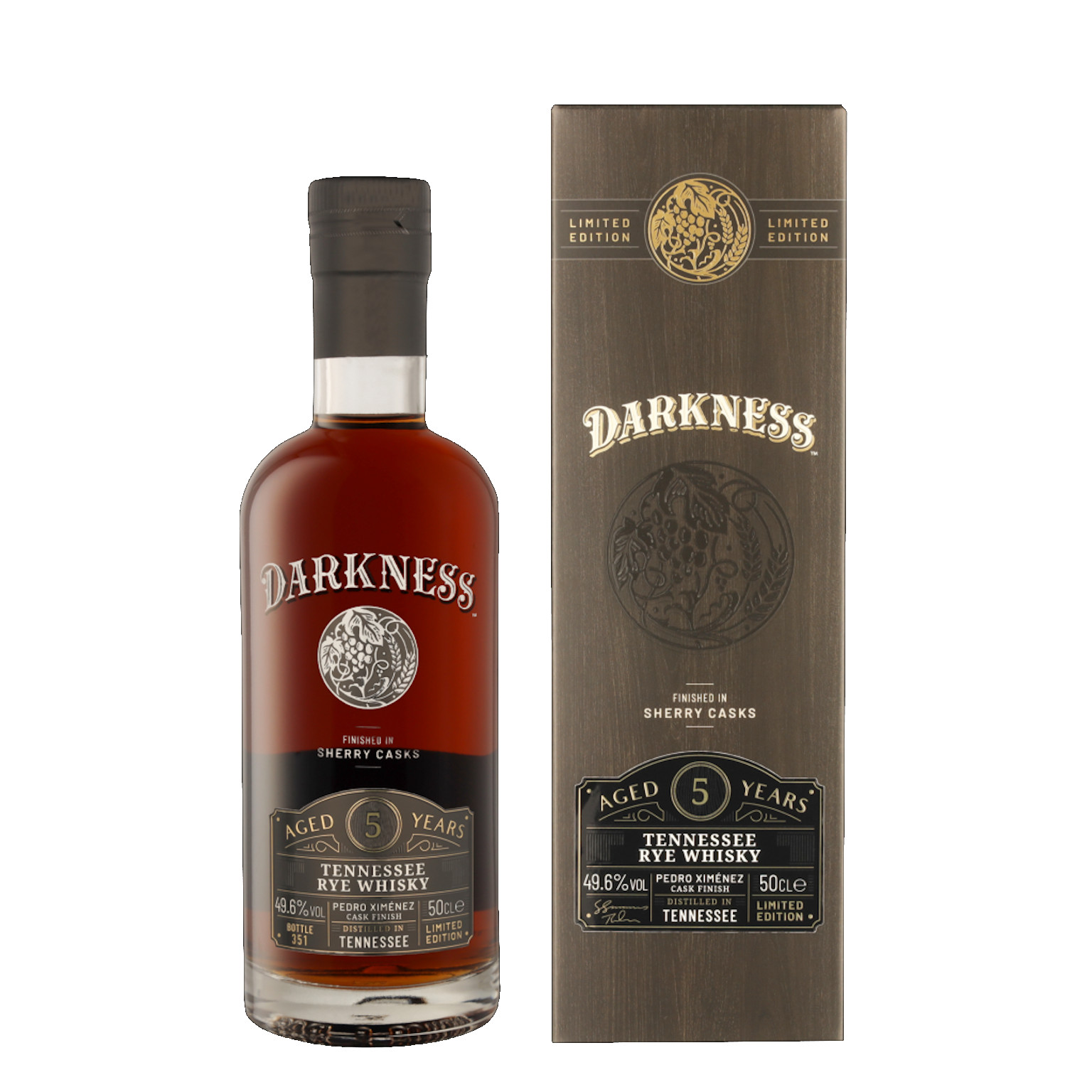 Darkness 5 Years Ten Rye + GP 0.5L (49.6% Vol.)