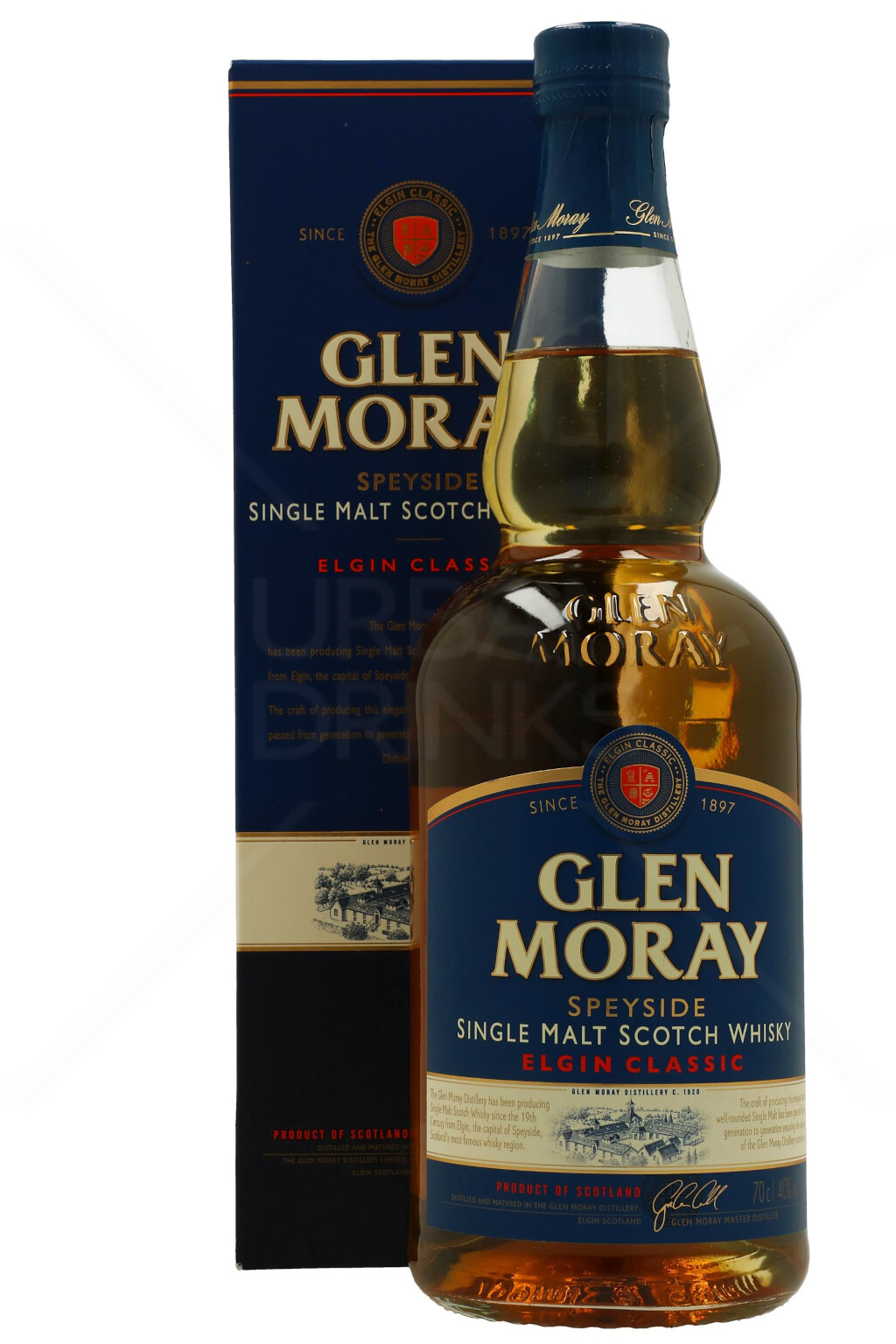 Glen Moray Classic Scotch Malt Whisky 0,7L (40% Vol.)