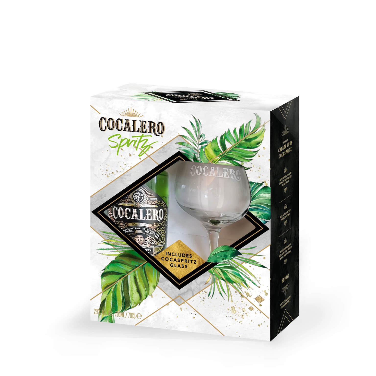 Cocalero Clásico 0,7L (29% Vol.) + glass