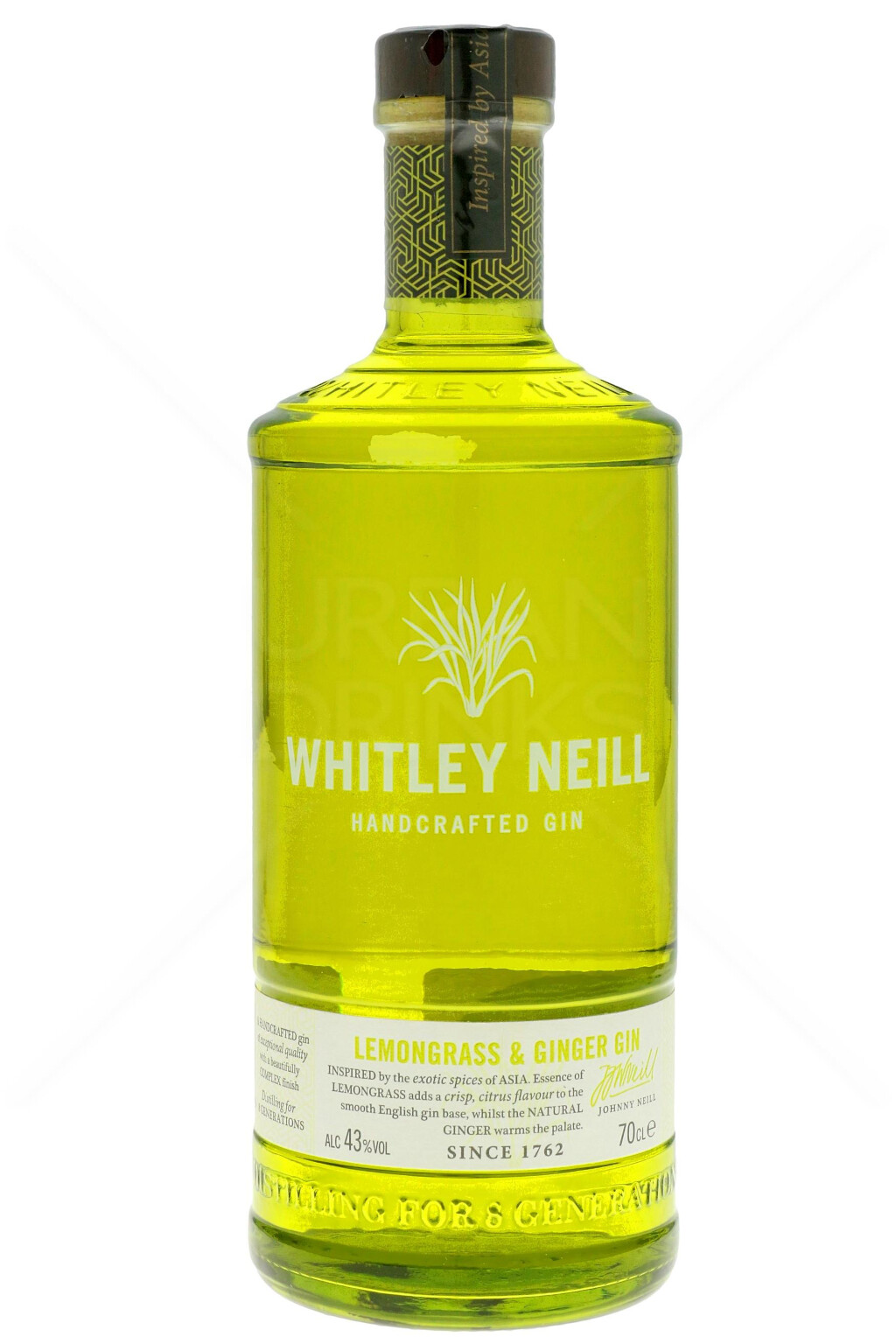 Whitley Neill Lemongrass & Ginger Gin 0,7L (41,3% Vol.)