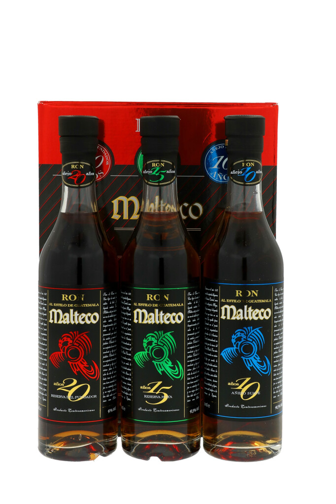 Ron Malteco Set 3x 0.2L (41% Vol.)