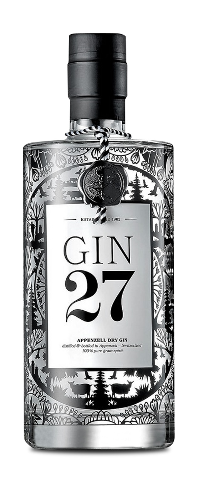 Gin 27 Premium Appenzeller Dry Gin 0.7L (43% Vol.)