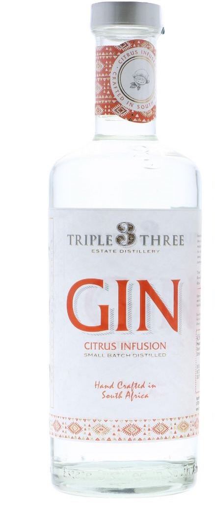 Triple 3 Three Citrus Infusion Gin 0.5L (43% Vol.)