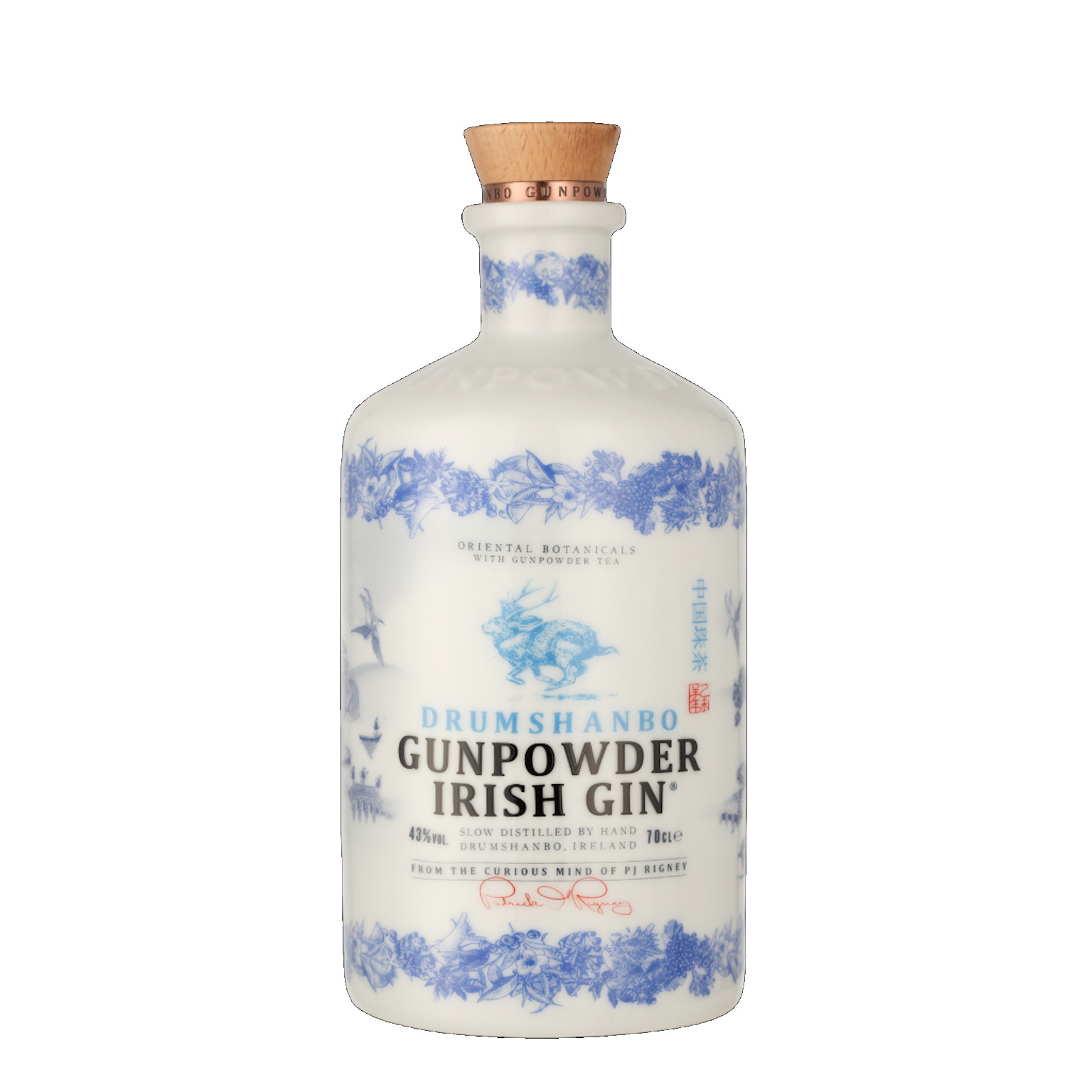 Drumshanbo Gunpowder Ceramic Bottle 0,7L (43% Vol.)