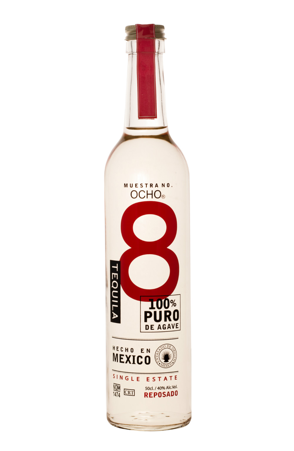 Ocho Reposado Tequila 0.5L (40% Vol.)