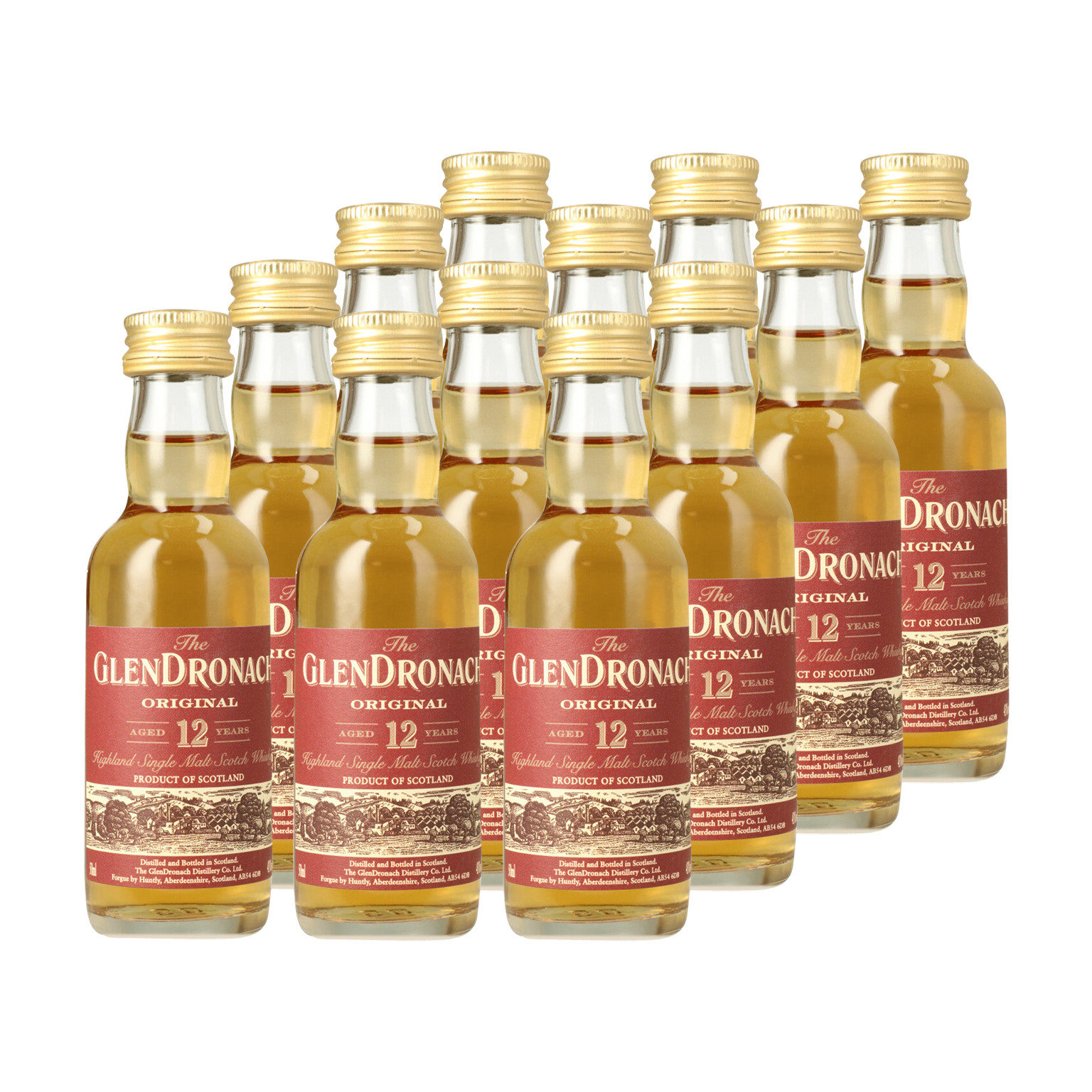 The Glendronach 12 Years 12x 0.05L (43% Vol.)