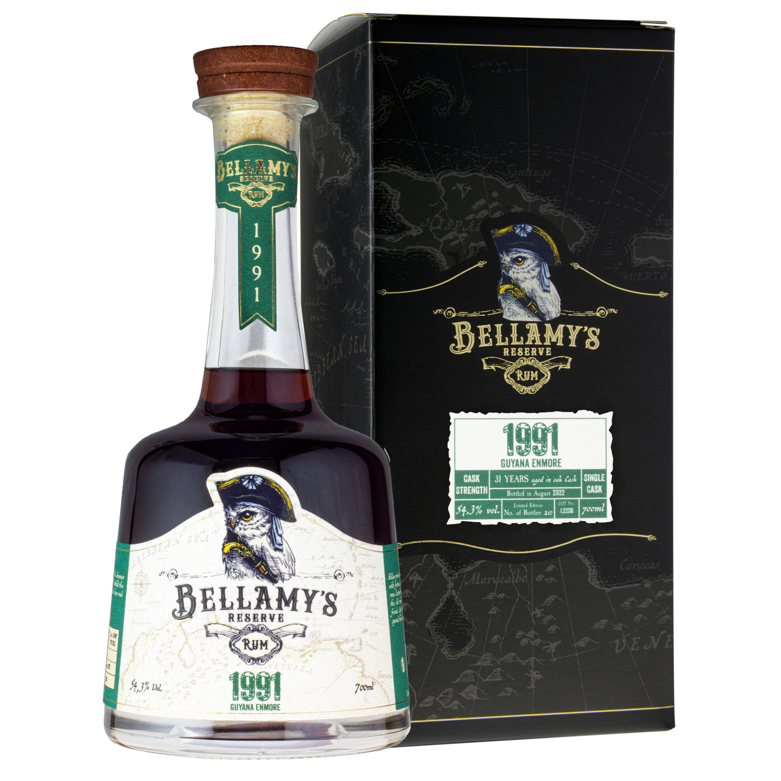Bellamy's Reserve Rum 1991 Guyana | Enmore Distillery | 31YO 0.7L (54.3% Vol.)