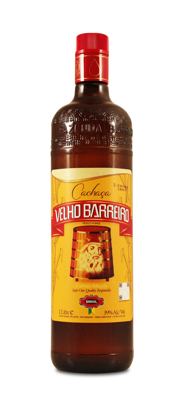 Velho Barreiro Cachaça Silver 1L (39% Vol.)
