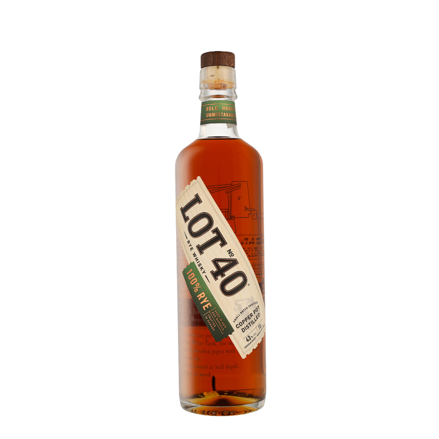 Lot No. 40 Rye Whisky 0.7L (43% Vol.)