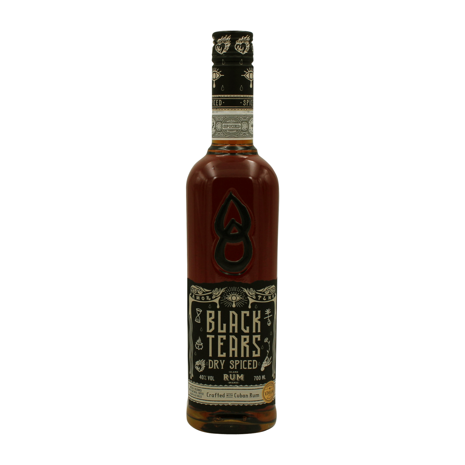 Black Tears Original Cuban Spiced Rum 0.7L (40% Vol.)
