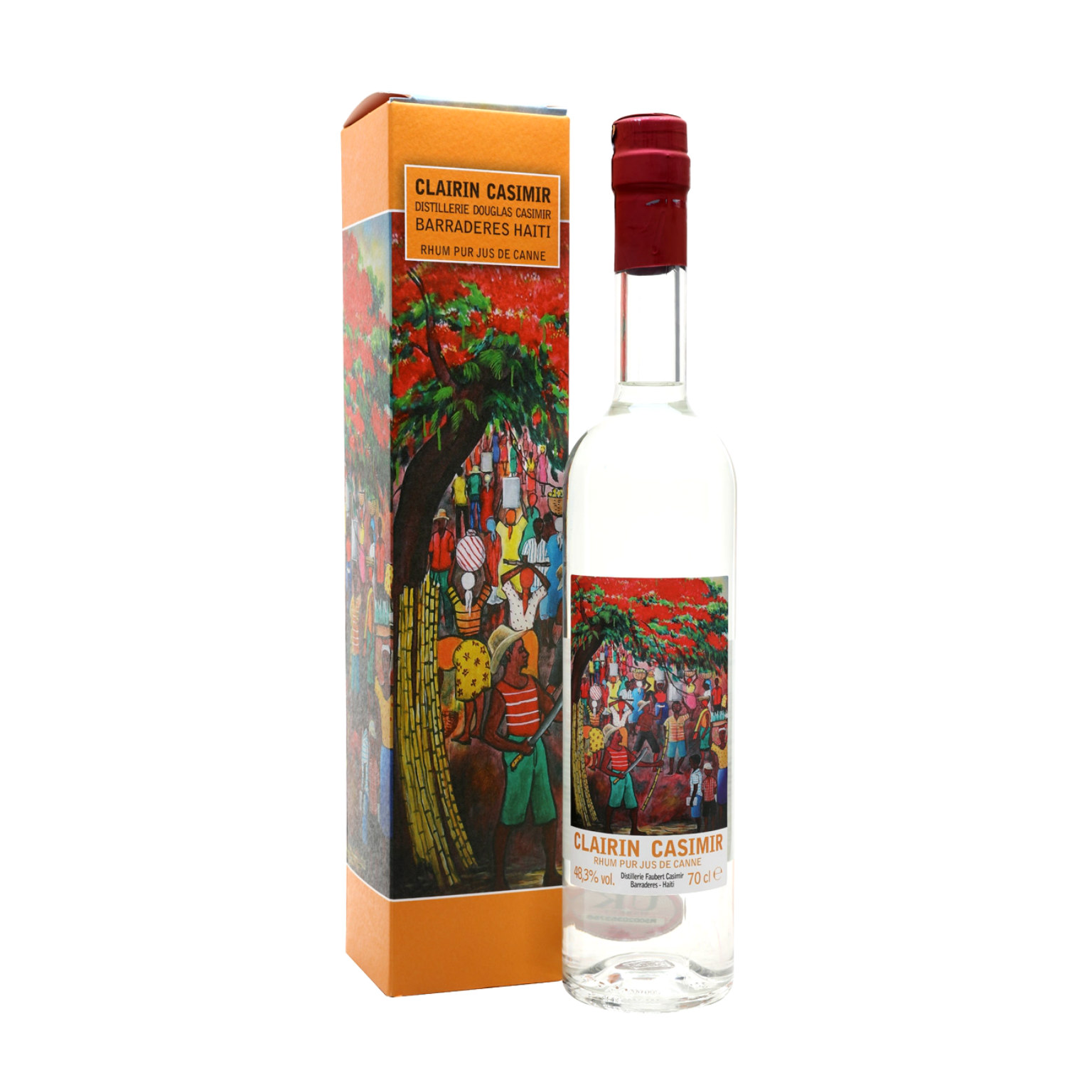 Rhum Clairin Casimir Barraderes Blanc 0.7L (49.5% Vol.)